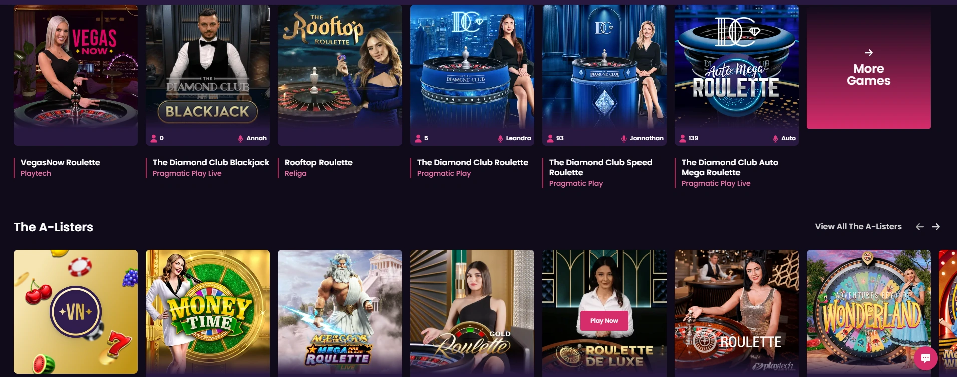 VegasNow on mobile