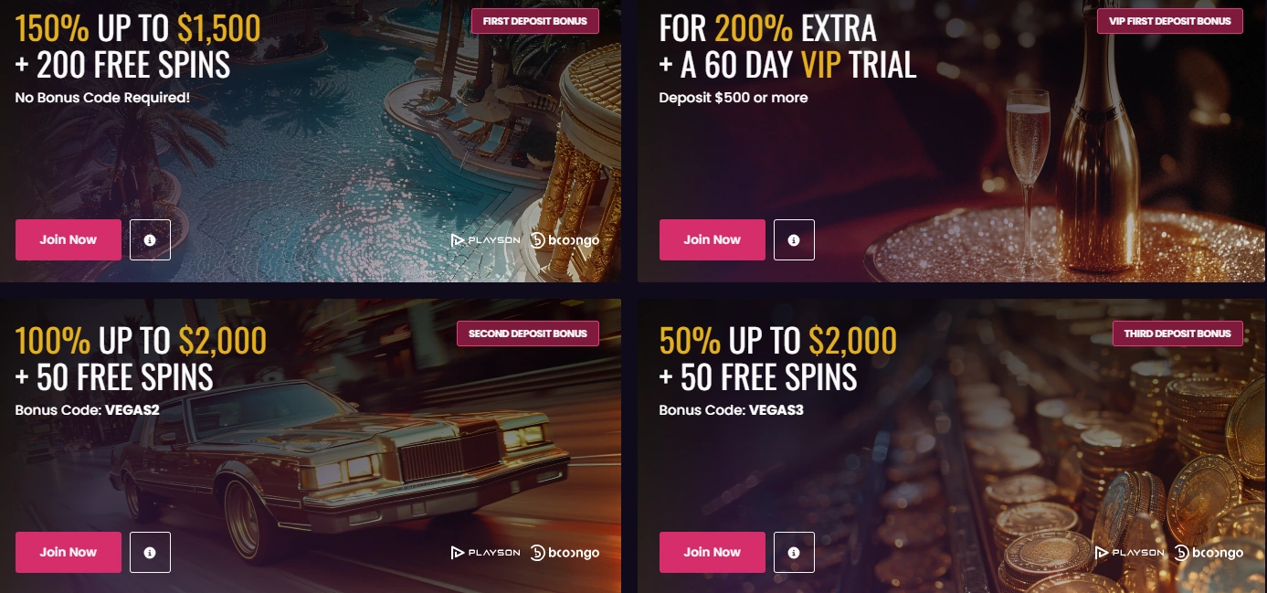 VegasNow promotions